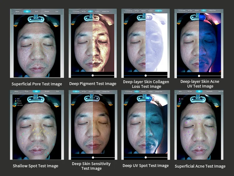 3D Skin Scanner Care Facial Analyzer Monitor Machine Magic Mirror Testing Detector Face Camera Test Analysis Beauty Machine