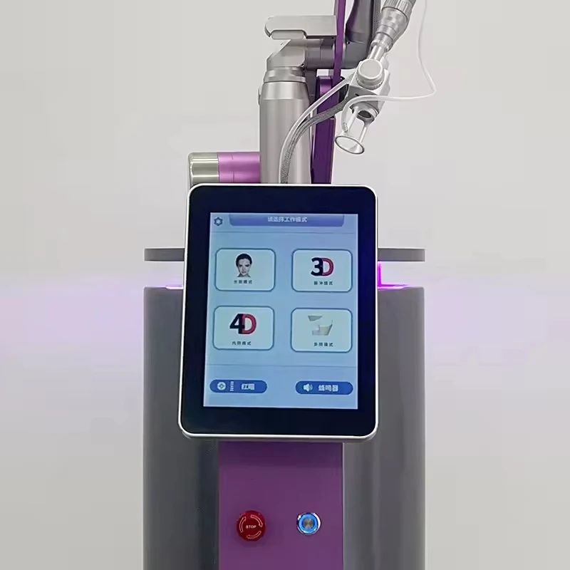 80W Fractional CO2 Laser Machine 10600nm Professional CO2 Laser Beauty Machine for Scar Removal Skin Tightening Acne Treatment