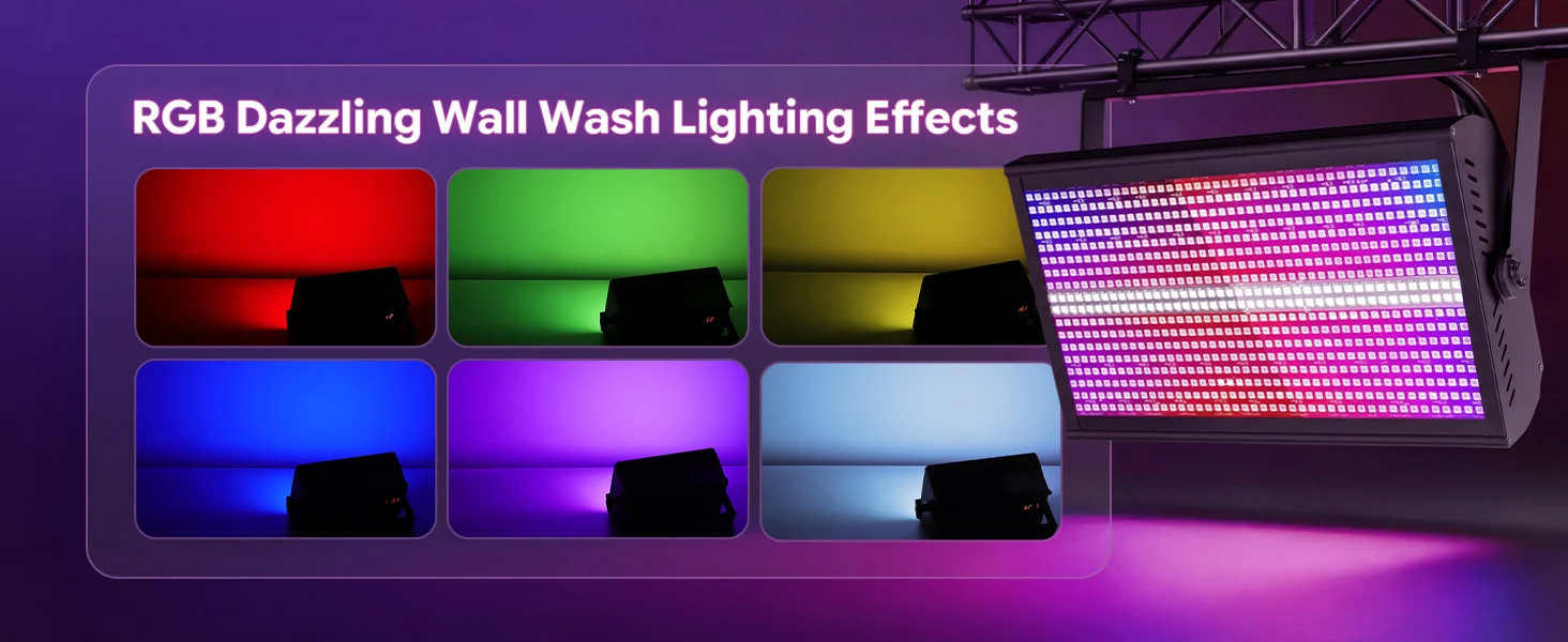 Gwong 200W Three-in-One Color Mixing Rainbow Effect Lighting DMX512 LED Projection Light For Club Bar Wedding Halloween
