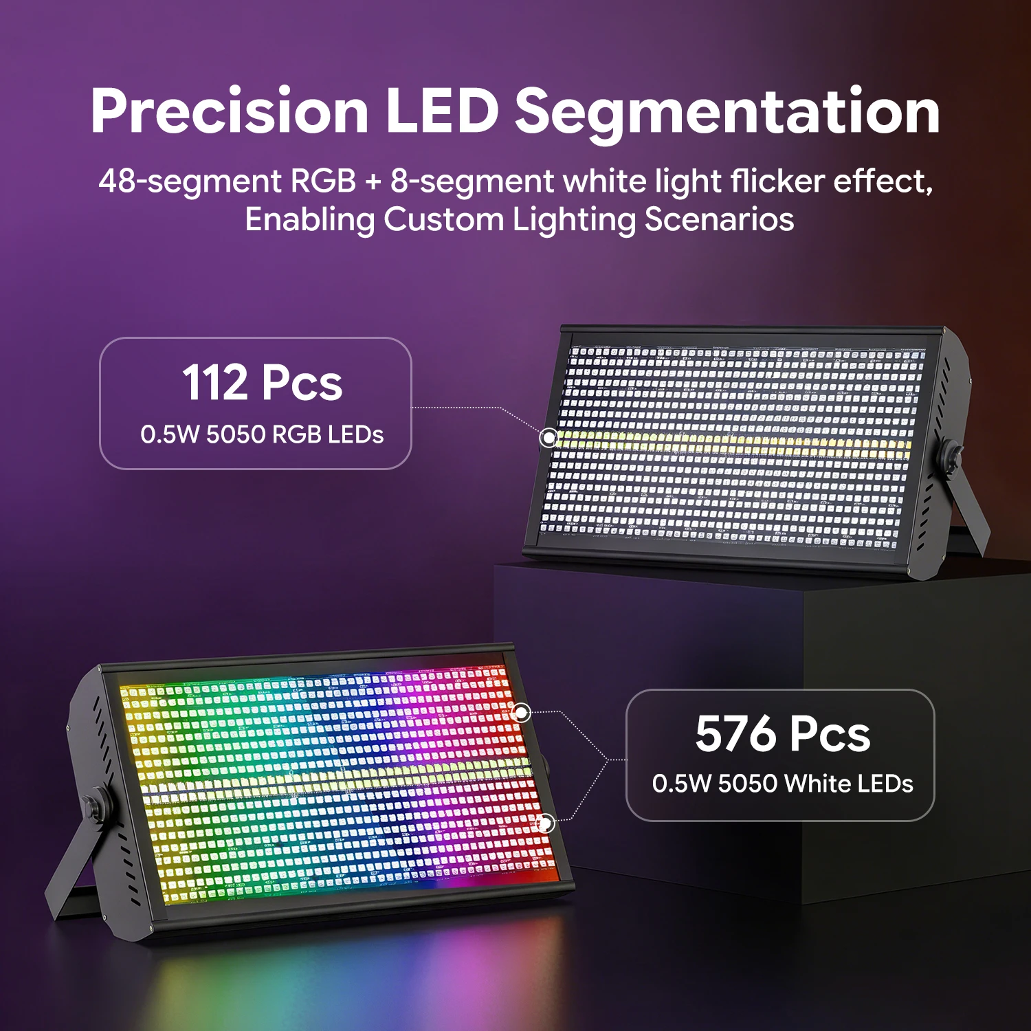 Gwong 200W Three-in-One Color Mixing Rainbow Effect Lighting DMX512 LED Projection Light For Club Bar Wedding Halloween