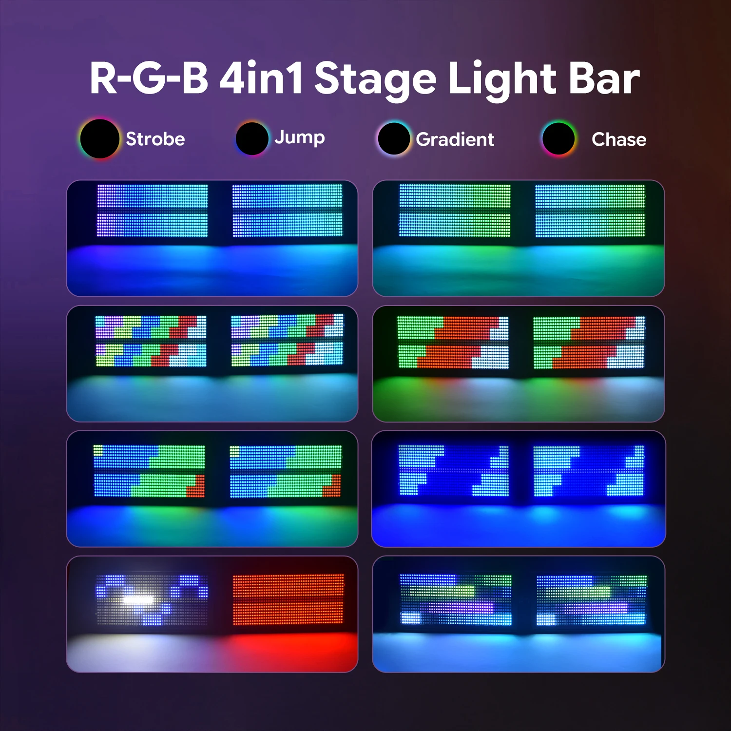 Gwong 200W Three-in-One Color Mixing Rainbow Effect Lighting DMX512 LED Projection Light For Club Bar Wedding Halloween