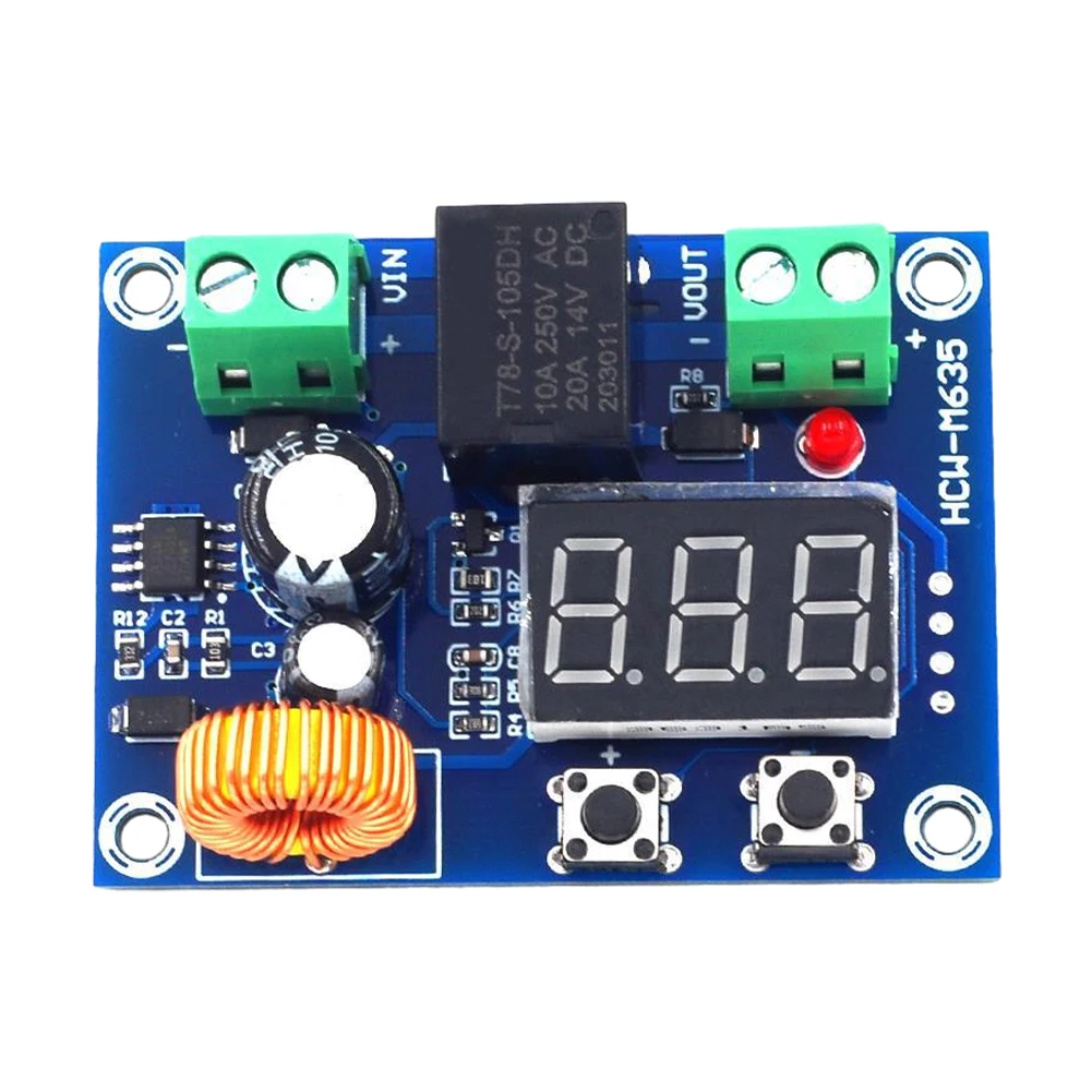 XH-M609 Voltage OverDischarge Battery Protection Module DC 12V-36V Voltage Protection Switch Module LED Digital Display Precise