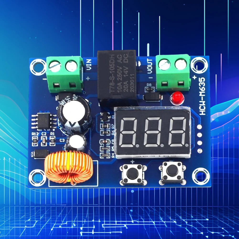 XH-M609 Voltage OverDischarge Battery Protection Module DC 12V-36V Voltage Protection Switch Module LED Digital Display Precise