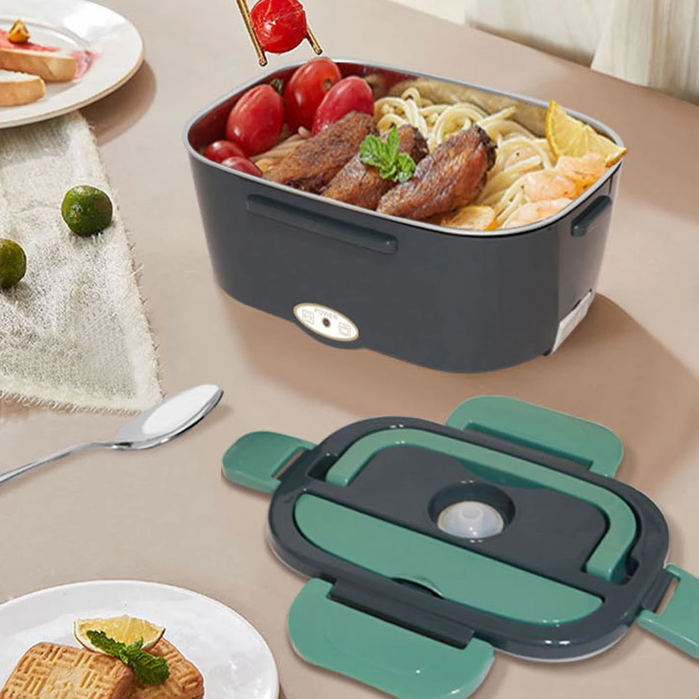 Portable Electric Lunch Box 1.5L Food Warmer Fast Heating Food Heater Container For Outdoor Travel Bento Home Car Heating Box