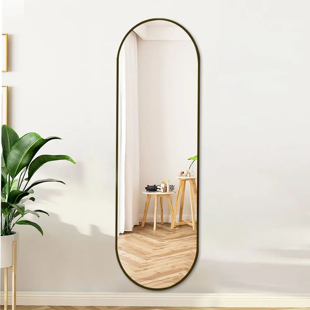 Voltsify Modern Oval Metal Full Length Wall Mirror for Living Room ,40cm W x 150cm H