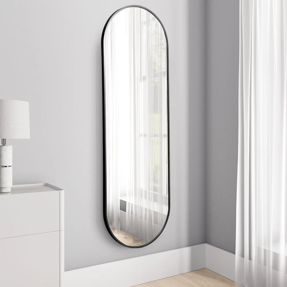Voltsify Modern Oval Metal Full Length Wall Mirror for Living Room ,40cm W x 150cm H