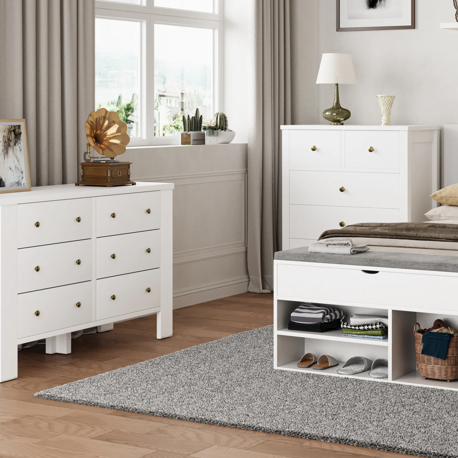 Shoe Storage Bench with Cushion, Entryway Bench with Padded Seat & Flip-Top Storage, 100cm Shoe Rack Organizer for Hallway