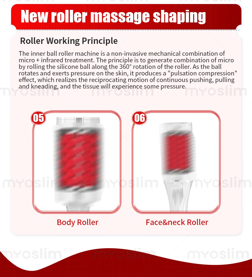 Newset Body Shape Inner Ball Roller Massage Machine Endos Therapy Machine Cellulite Reduction Lymphatic Drainage Beauty Machine