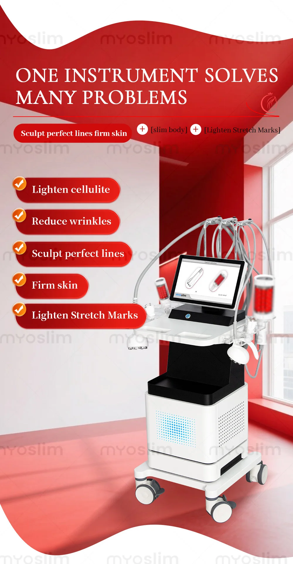 Newset Body Shape Inner Ball Roller Massage Machine Endos Therapy Machine Cellulite Reduction Lymphatic Drainage Beauty Machine