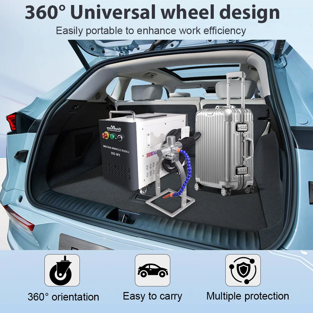 500W Pulse Laser Cleaning Machine JPT Pulse Cleaner 100W 200W 300W 500W Wood Cleaning For Rust Oil Paint Metal Wood Mode