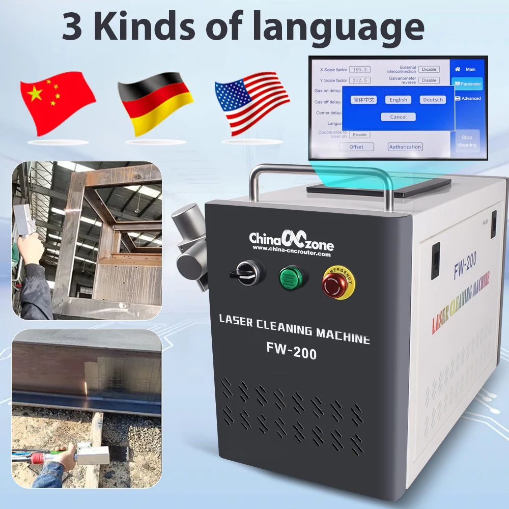 500W Pulse Laser Cleaning Machine JPT Pulse Cleaner 100W 200W 300W 500W Wood Cleaning For Rust Oil Paint Metal Wood Mode