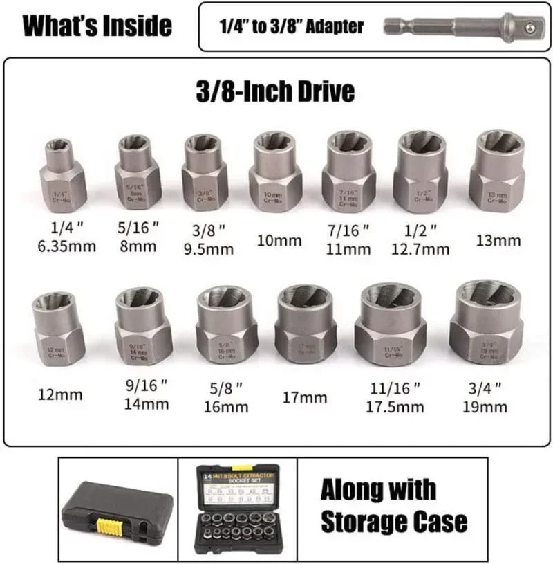 Impact Set Herramientas Socket Set Socket and Impact Set & Socket Bolt Damaged Remover Bolt Exquisite Tool Extractor