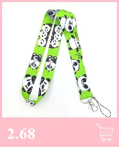 Alphabet letters Keychain Lanyards Id Badge Holder ID Card Pass Gym Mobile Phone Badge Holder Key Straps