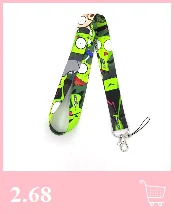 Alphabet letters Keychain Lanyards Id Badge Holder ID Card Pass Gym Mobile Phone Badge Holder Key Straps