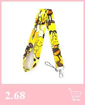 Alphabet letters Keychain Lanyards Id Badge Holder ID Card Pass Gym Mobile Phone Badge Holder Key Straps