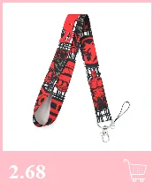 Alphabet letters Keychain Lanyards Id Badge Holder ID Card Pass Gym Mobile Phone Badge Holder Key Straps