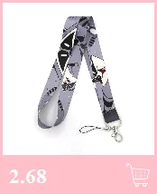 Alphabet letters Keychain Lanyards Id Badge Holder ID Card Pass Gym Mobile Phone Badge Holder Key Straps