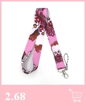 Alphabet letters Keychain Lanyards Id Badge Holder ID Card Pass Gym Mobile Phone Badge Holder Key Straps