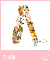 Alphabet letters Keychain Lanyards Id Badge Holder ID Card Pass Gym Mobile Phone Badge Holder Key Straps