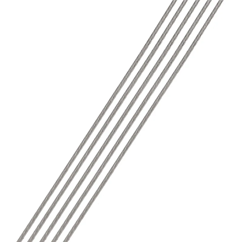 1 Roll/lots 0.3/0.45/0.5/0.6mm Resistant Strong Line Stainless Steel Wire Tiger Tail Beading Wire For Jewelry Making Finding