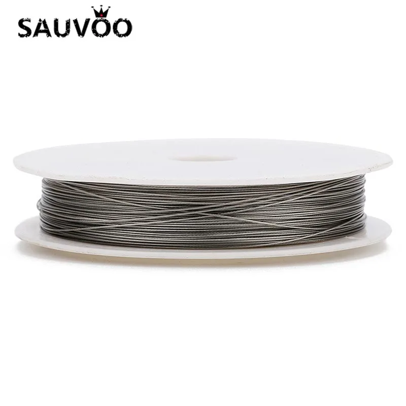 1 Roll/lots 0.3/0.45/0.5/0.6mm Resistant Strong Line Stainless Steel Wire Tiger Tail Beading Wire For Jewelry Making Finding