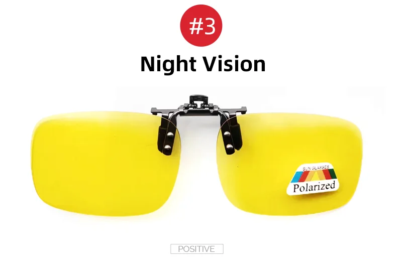 VIVIBEE Mirror Blue Flip Up Clip on Sunglasses Fishing Men Square Polarized Lens Metal Night Vision Driving UV400 Women Glasses