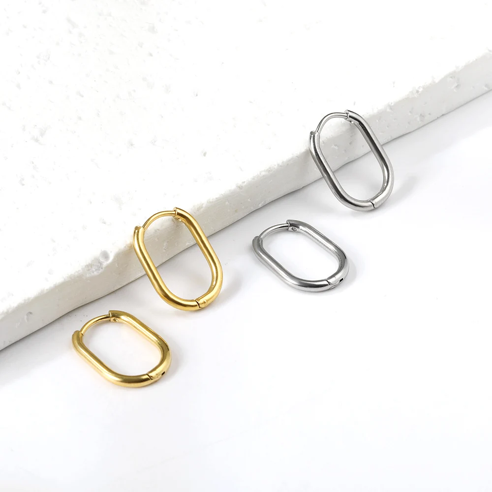 LUXUKISSKIDS Hoop Earrings 1pairs Anti Allergy For Woman/Men Huggie Round Aretes Small серьги Steel Circle Clips Korean