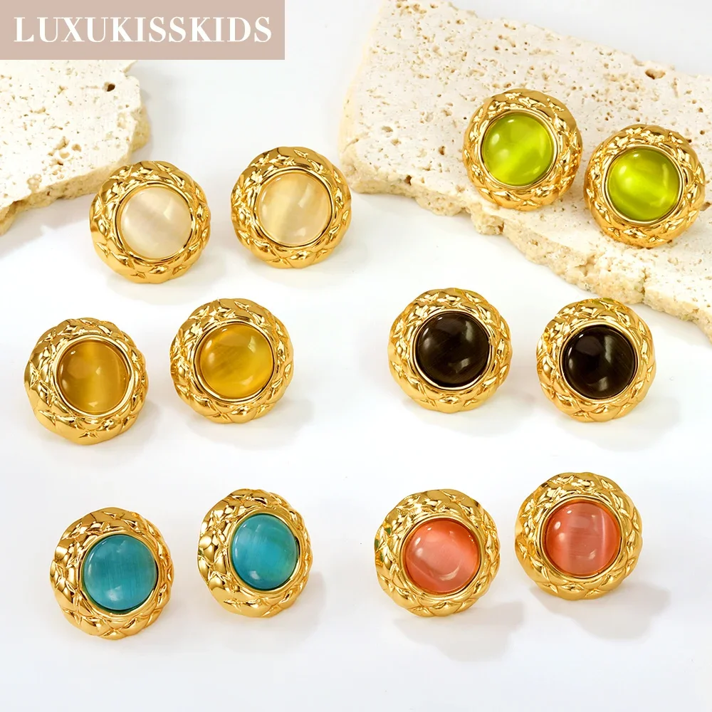 LUXUKISSKIDS Hoop Earrings 1pairs Anti Allergy For Woman/Men Huggie Round Aretes Small серьги Steel Circle Clips Korean