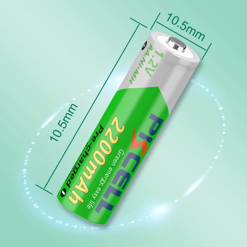 8PC PKCELL AA Battery 2200mah AA Rechargeable Battery 1.2v NI-MH Batteries and 2PC Battery Box for Mouse Remote Control Toys
