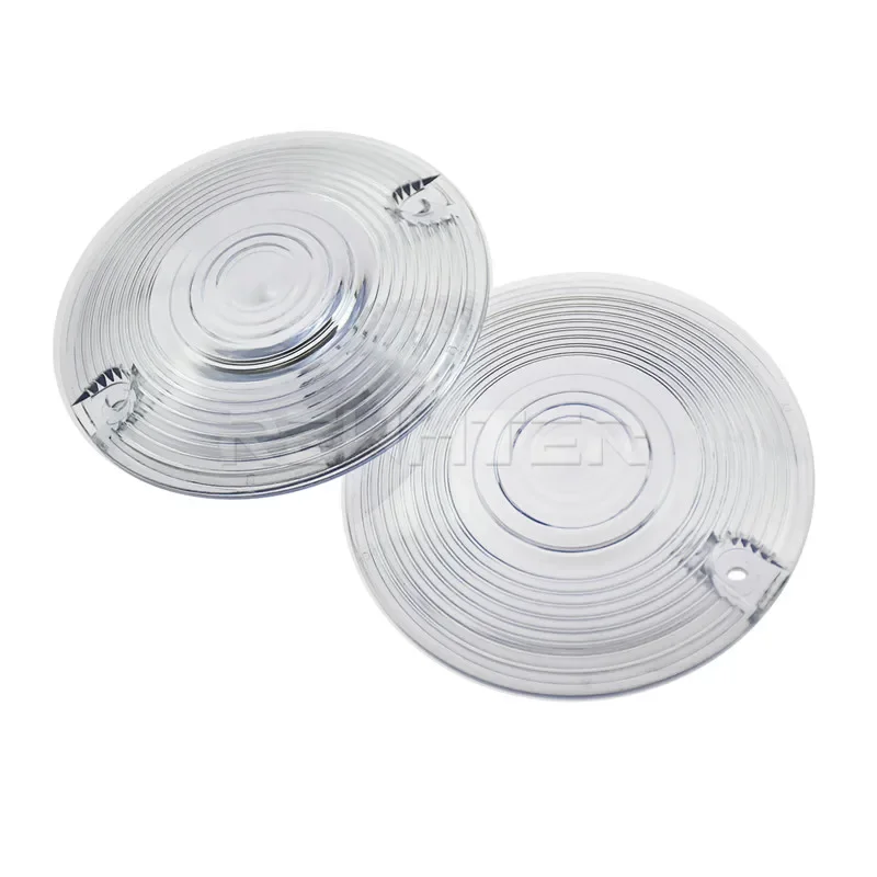 2PCS Motorcycle Turn Signal Light Lens Cover Clear/Smoke/Amber For Harley Touring Electra Glide Ultra Glide Road Glide 1986-2014