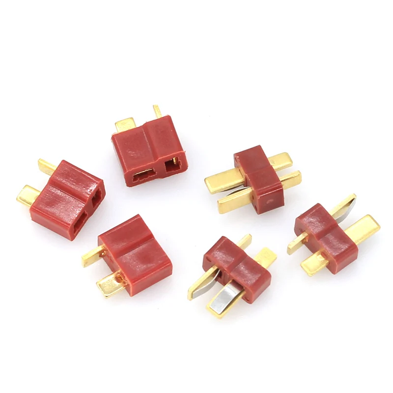 10PCS T- Plug Male & Female Connectors Deans Style For RC LiPo Battery ESC