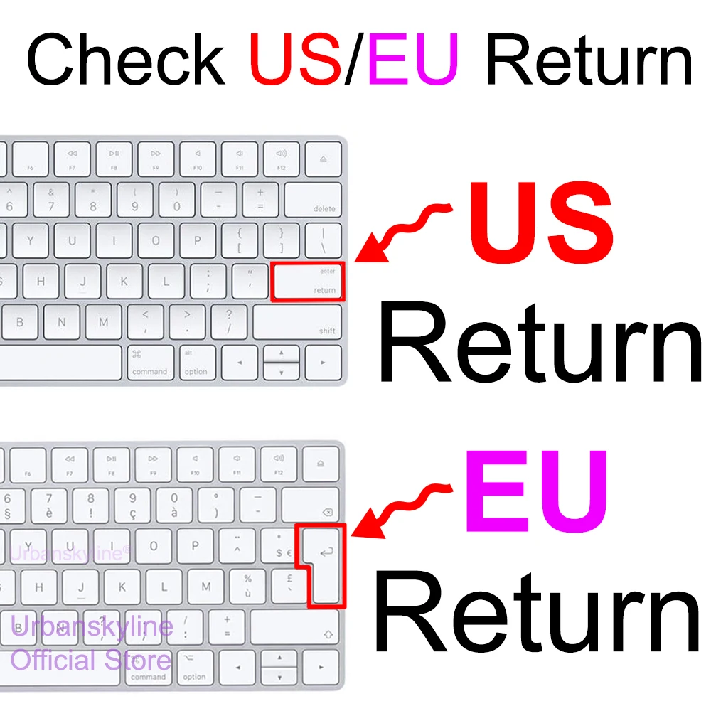 Keyboard Cover for iMac Magic A3118 A3119 A3203 A2449 A2450 A2520 A1644 A1843 A1314 A1243 Bluetooth Silicone Protector Skin Case