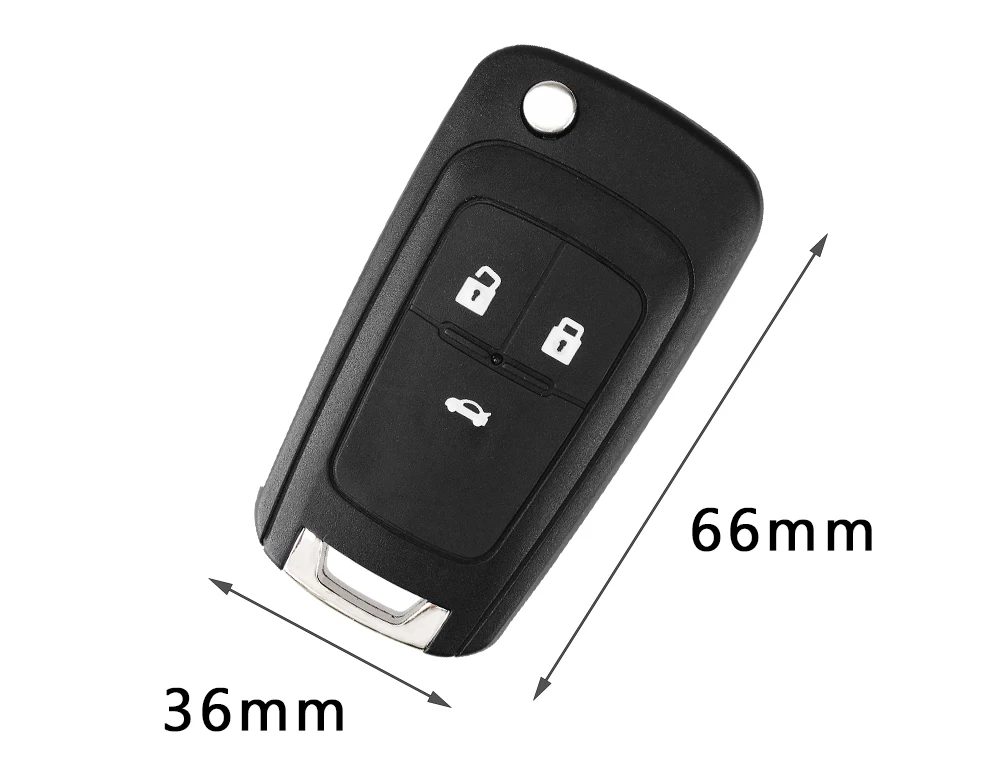 KEYYOU Flip Folding Remote Car Key Shell For Chevrolet Cruze Epica Lova Camaro Impala 2 3 4 5 Button HU100 Blade Replacement