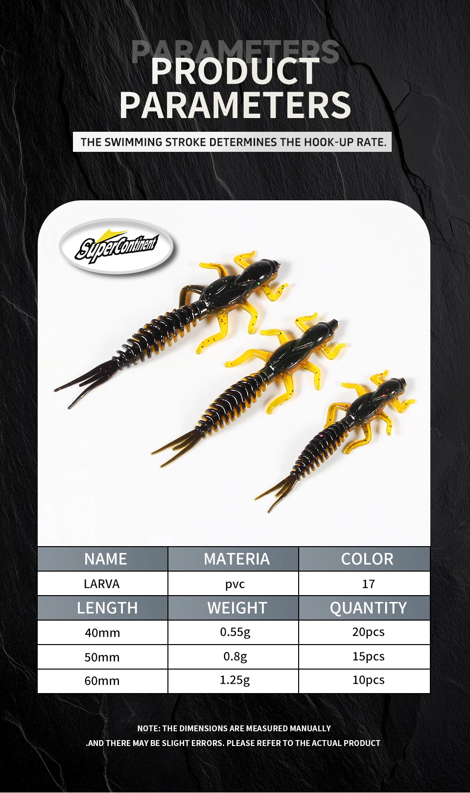 2019New Reach Soft Lures Soft Plastic Lures Larva 6cm/5cm Floating Freshwater Swimbaits Silicone Soft Bait Worm For Fishing