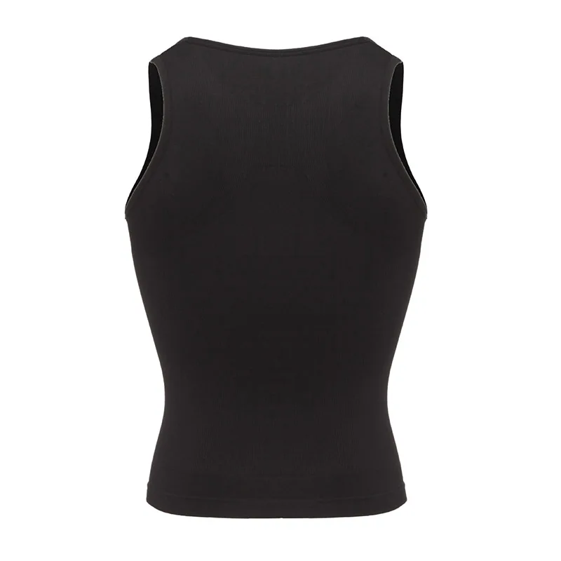Mens Slimming Body Shaper Shapewear Abs Abdomen Compression Shirt to Hide Gynecomastia Moobs Workout Tank Tops Undershirts
