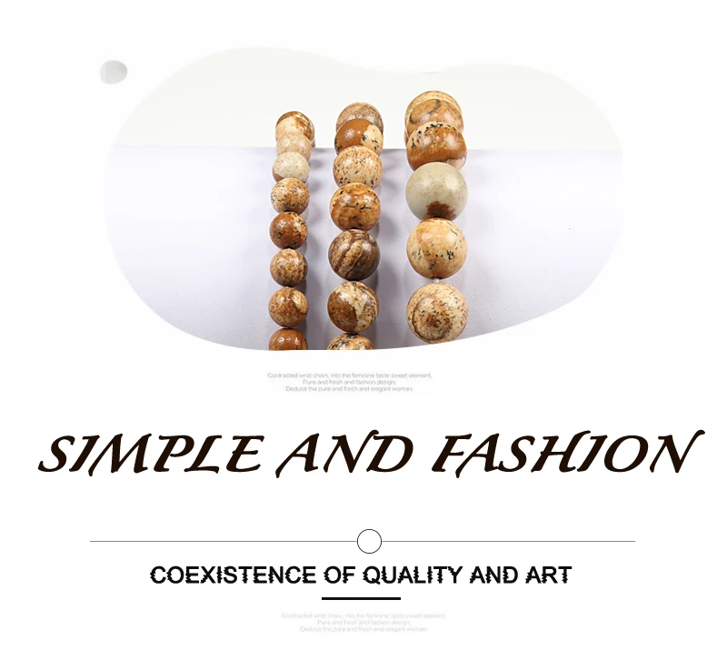 Charm Bracelet Natural Stone Beads 6/8/10mm Volcanic Lava Tiger Eye Beads Elastic Bracelets For Men Women Jewelry Pulsera Hombre