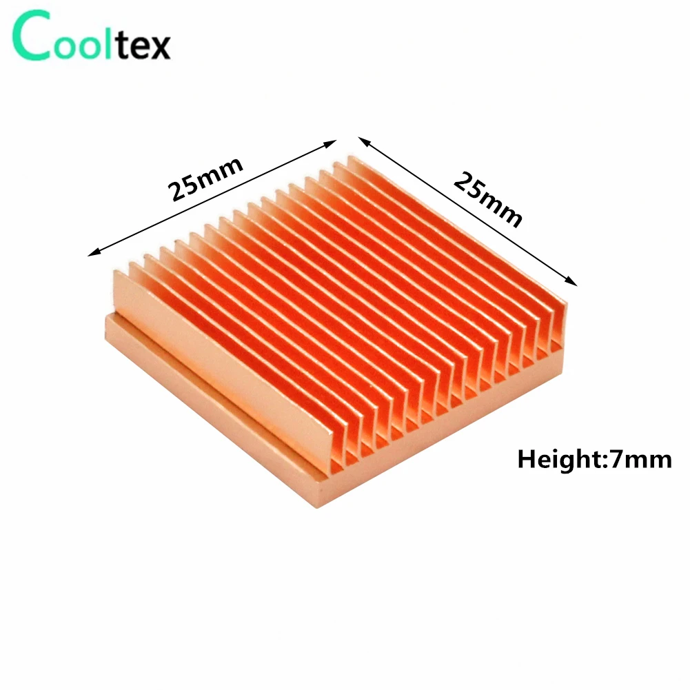 Pure Copper Heatsink DIY Heat Sink Radiator Cooling Cooler for Raspberry Pi Electronic 3D Printer CHIP IC MOS Heat Dissipation