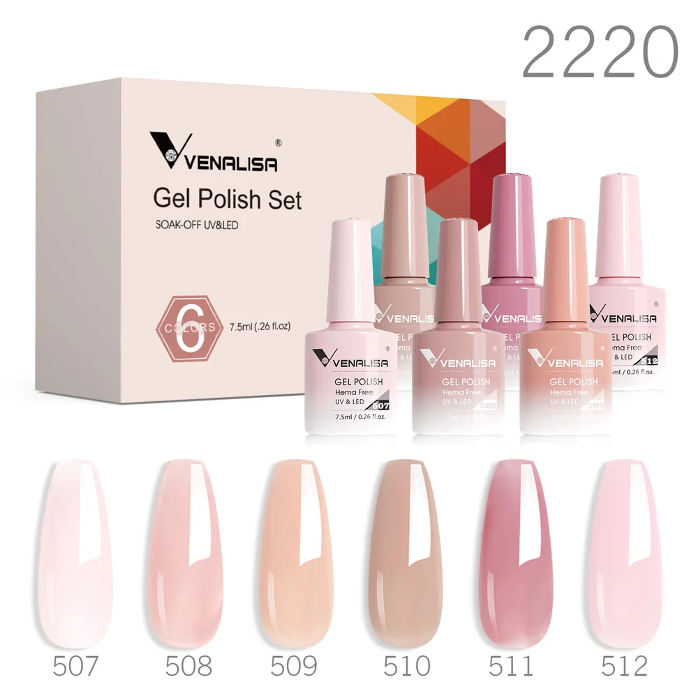 VENALISA TPO FREE Easy Peel Off Water Base Coat Long Wear Tempered Nowipe Top Coat Basic Nail Gel Polish Enamel Varnish Gels