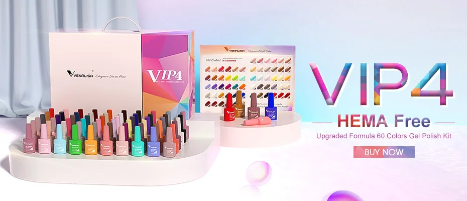 VENALISA TPO FREE Easy Peel Off Water Base Coat Long Wear Tempered Nowipe Top Coat Basic Nail Gel Polish Enamel Varnish Gels