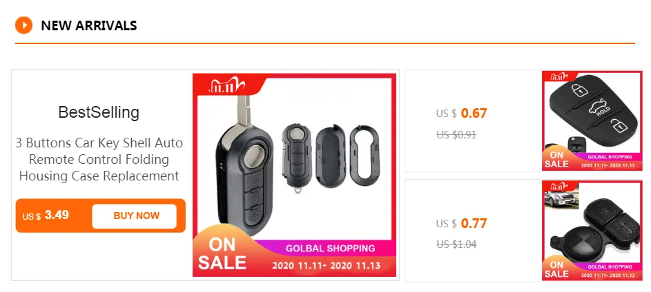 3 Buttons Car Key Remote Control Folding Housing Replacement Key Shell Case Fit for Fiat 500 Panda Punto Bravo