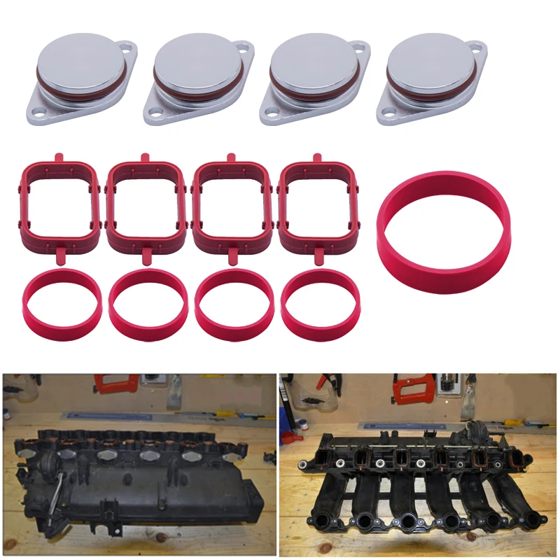 4*22mm / 4* 33mm Swirl Blanks Flaps Repair Delete Kit for BMW E87 E46 E90/91/92 E39 E60/61 E38 E65 E83 E53 E70 M47 M57 ect.