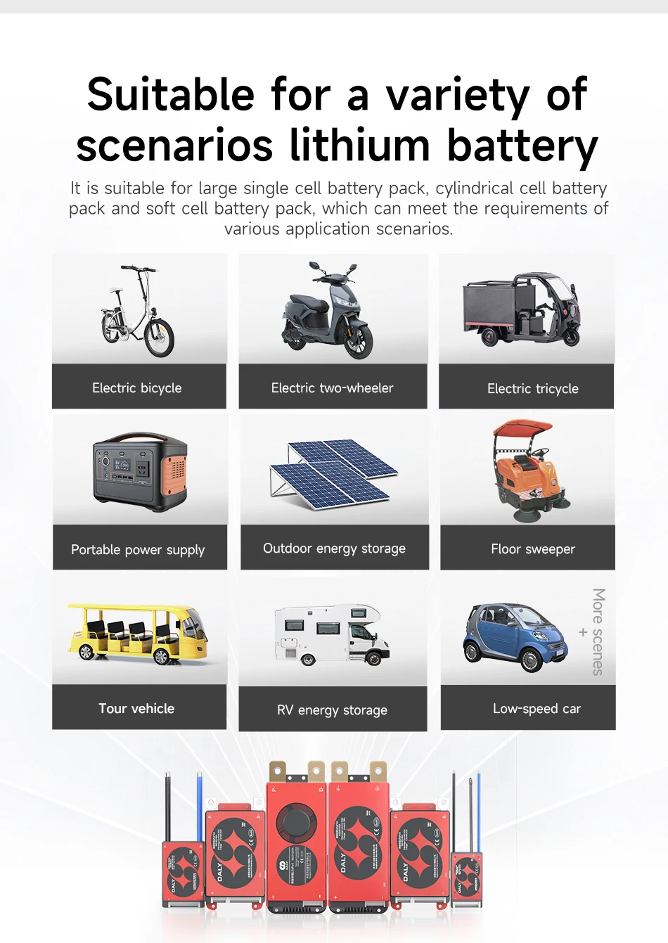 Daly BMS Lifepo4 4S 12V with NTC 4S BMS Protection Circuit 20A 40A 60A 100A 150A 200A 12V 24V 36V 48V 60V 72V BMS Battery