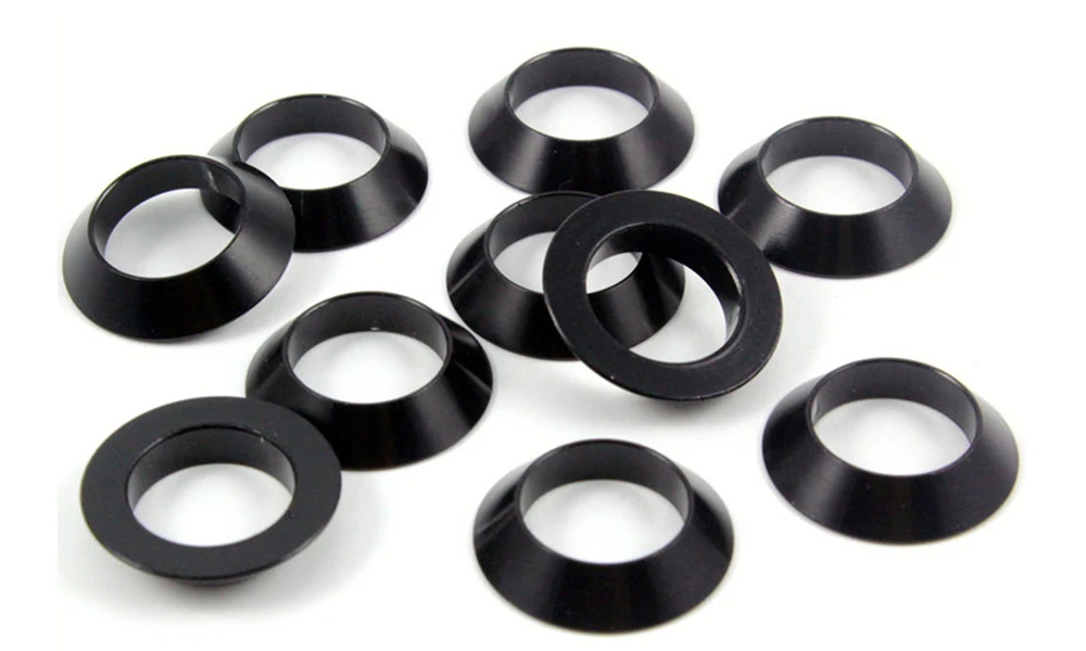 Bicycle Thru Axle Washer M12x1mm/2mm/3mm/4mm Axle Washers M12 Washer Hubs Tube Shaft Skewers Washers Flat/Conical Washer