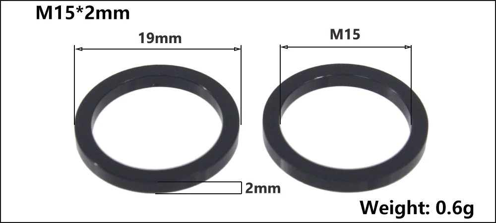 Bicycle Thru Axle Washer M12x1mm/2mm/3mm/4mm Axle Washers M12 Washer Hubs Tube Shaft Skewers Washers Flat/Conical Washer
