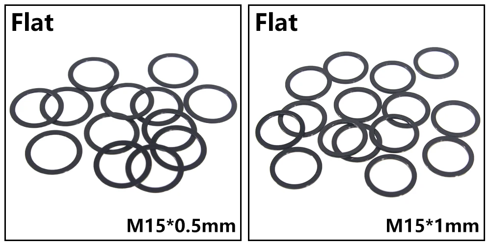 Bicycle Thru Axle Washer M12x1mm/2mm/3mm/4mm Axle Washers M12 Washer Hubs Tube Shaft Skewers Washers Flat/Conical Washer