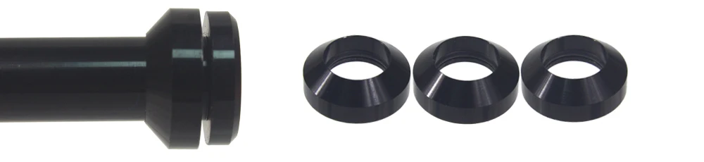 Bicycle Thru Axle Washer M12x1mm/2mm/3mm/4mm Axle Washers M12 Washer Hubs Tube Shaft Skewers Washers Flat/Conical Washer