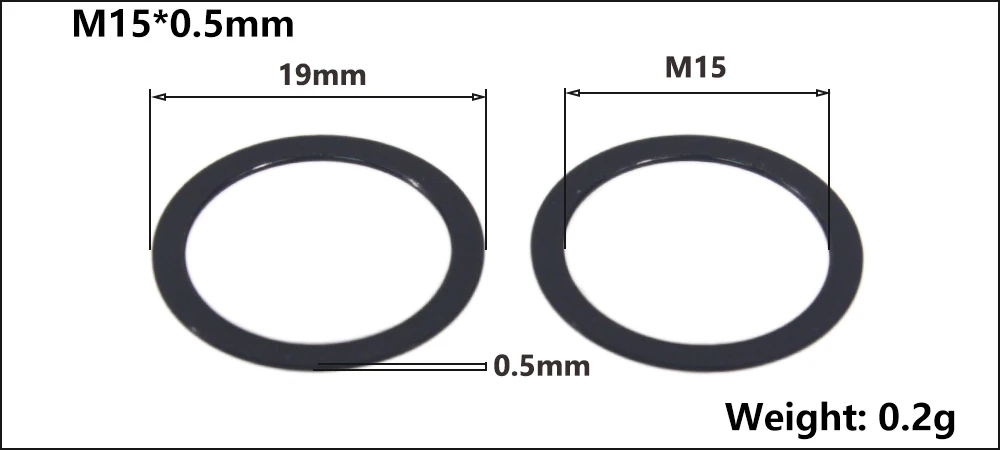 Bicycle Thru Axle Washer M12x1mm/2mm/3mm/4mm Axle Washers M12 Washer Hubs Tube Shaft Skewers Washers Flat/Conical Washer
