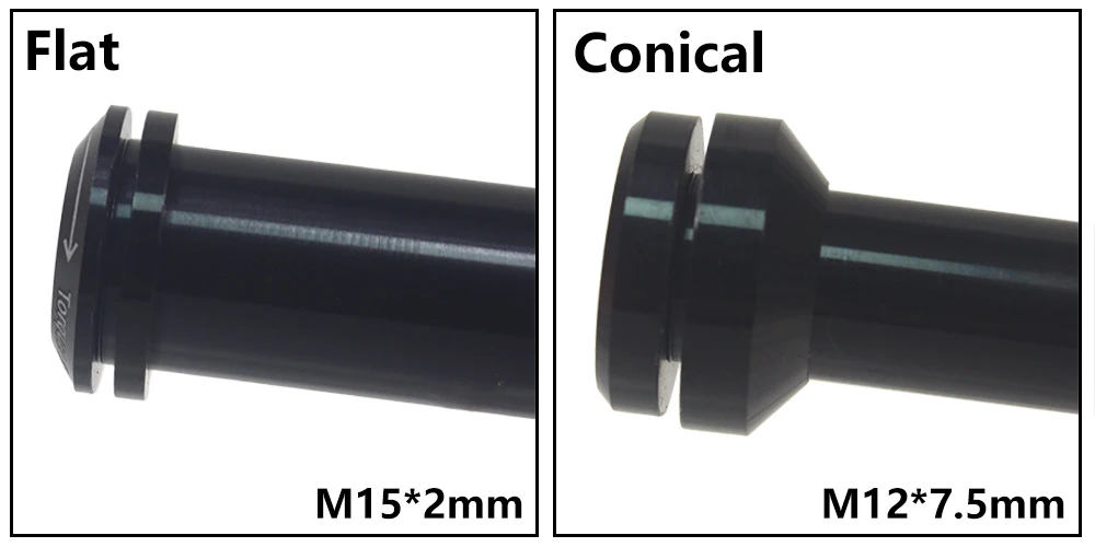 Bicycle Thru Axle Washer M12x1mm/2mm/3mm/4mm Axle Washers M12 Washer Hubs Tube Shaft Skewers Washers Flat/Conical Washer