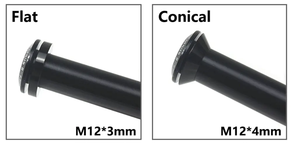 Bicycle Thru Axle Washer M12x1mm/2mm/3mm/4mm Axle Washers M12 Washer Hubs Tube Shaft Skewers Washers Flat/Conical Washer