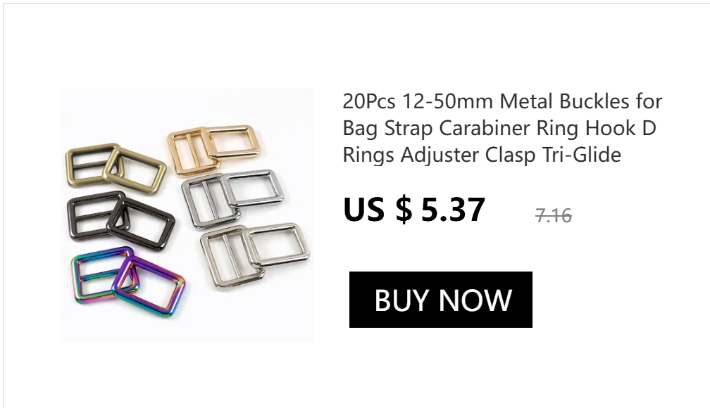 Meetee 10Pc 16-38mm Bag Strap Hook Buckle Metal Swivel Lobster Clasp DIY Webbing Snap Hooks Carabiner Keychain Buckles Accessory